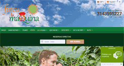 Desktop Screenshot of fincalamaquina.com