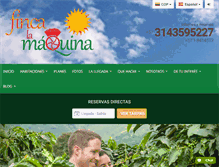 Tablet Screenshot of fincalamaquina.com